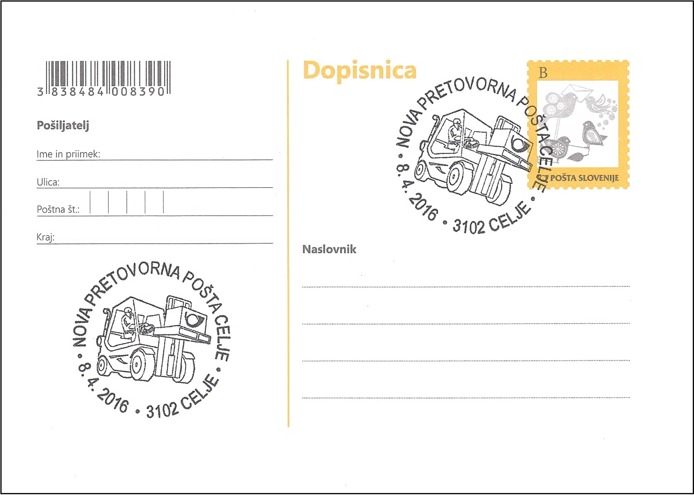 NOVA PRETOVORNA POŠTA 3102 CELJE